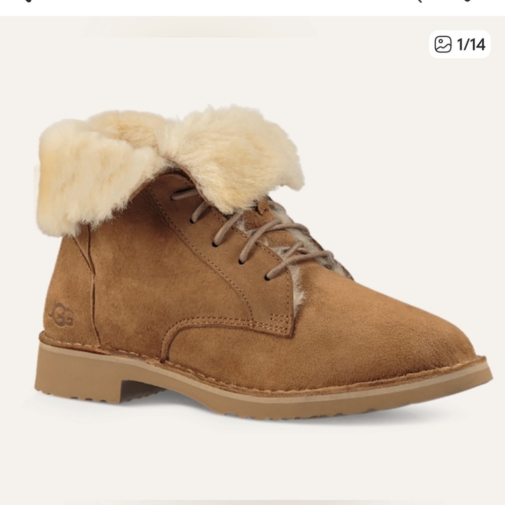 UGG Tan Shearling Winter Boots
